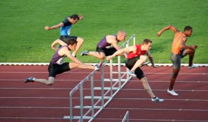 Sport Sprint Hurdles Athlete Men Athletics